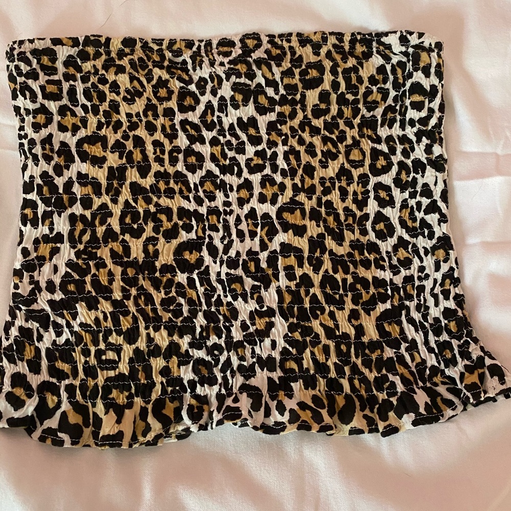 leopard print tube top from AMERICAN EAGLE